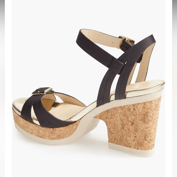 JIMMY CHOO Nemesis Black Leather Buckle Platform Sandal - Picture 6 of 17
